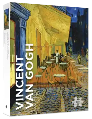 Vincent van Gogh: Terrace of a Café at Night 500 palan palapeli, valmistaja Pomegranate.