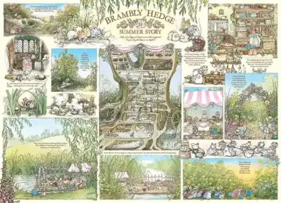 Cobble Hill Brambly Hedge Summer Story palapeli 1000 palaa - Image 2