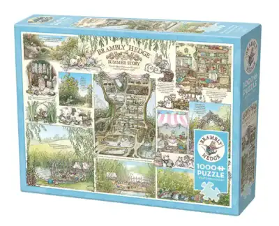 Cobble Hill Brambly Hedge Summer Story palapeli 1000 palaa perustuu Jill Barklemin rakastettuun Brambly Hedge -maailmaan.
