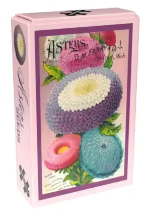 Asters Seeds Vintage palapeli on viehättävä 99 palan minipalapeli, Penny Puzzles minipalapeli