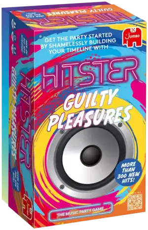 Hitster Guilty Pleasures Nordic on hulvattoman hauska musiikkipeli ja musiikkivisa