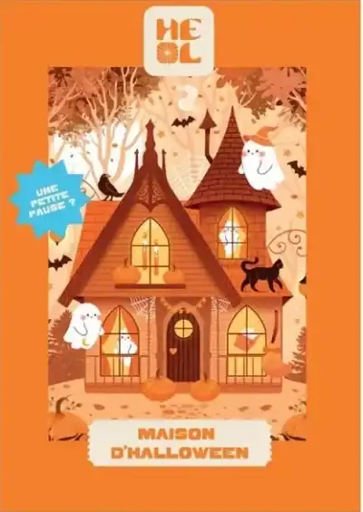 Heol Editions Halloween House -minipalapeli on Halloween-talo palapeli, jossa on 99 palaa.