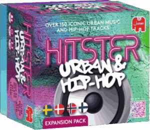 Hitster Urban & Hip-Hop Nordic on lisäosa suosittuun Hitster-musiikkipeliin, musiikkivisan lisäosa