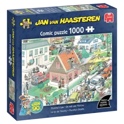 Jan van Haasteren Murphy's Law palapeli 1000 palaa ja kaikki voi mennä pieleen!