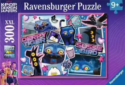 Ravensburger K-Pop Demon Hunters palapeli 300 XXL palaa palapeli
