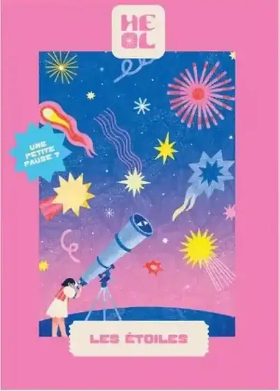 Heol Editions'n The Stars minipalapeli 99 palaa on ranskalaisen taiteilijan Limisticin kuvittama