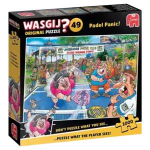 Wasgij Original 49 Padel Panic -palapeli vie padel-kentälle.