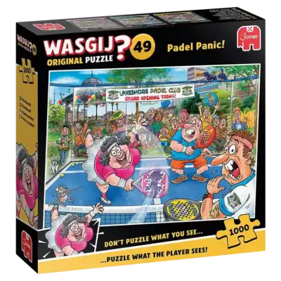 Wasgij Original 49 Padel Panic -palapeli vie padel-kentälle.