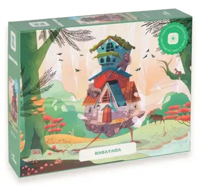 Heol Editions Baba Yaga on 1000 palan palapeli, jonka kuvituksen on tehnyt ranskalainen taiteilija Mésolyne.