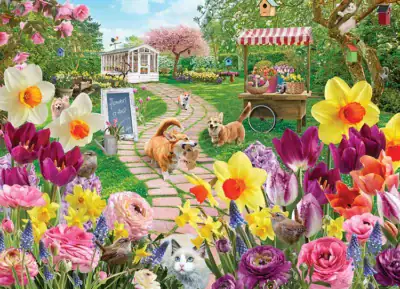 Cobble Hill Springtime Frolic palapeli 1000 palaa - Image 2