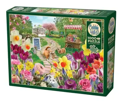 Cobble Hill Springtime Frolic palapeli 1000 palaa kukkapalapeli