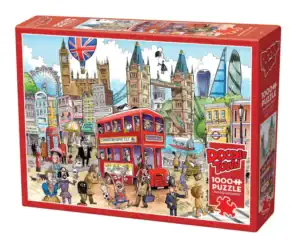 Doodletown: London Calling palapeli 1000 palaa vie hauskalle matkalle Lontooseen.  Cobble Hill palapeli