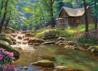 Cobble Hill Fishing Cabin palapeli 1000 palaa