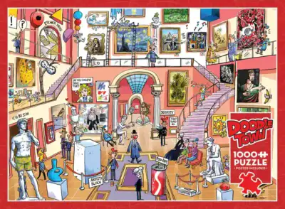 Cobble Hill: Doodletown: Museum Mischief palapeli 1000 palaa museo palapeli