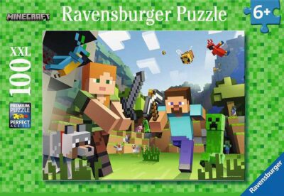 Ravensburger Minecraft Alex ja Steve palapeli 100 XXL palaa