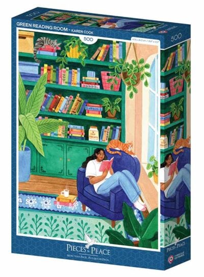 Pieces & Peace: Green Reading Room palapeli 500 palaa - Image 2