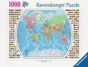 Ravensburger Political World Map palapeli 1000 palaa karttapalapeli
