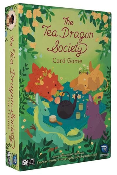 The Tea Dragon Society Card Game on Katie O'Neillin palkittuun Tea Dragon Society -sarjakuvaan perustuva englanninkielinen korttipeli 2–4 pelaajalle.