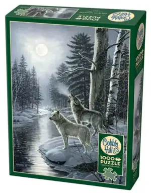 Cobble Hill Wolves by Moonlight palapeli 1000 palaa susipalapeli