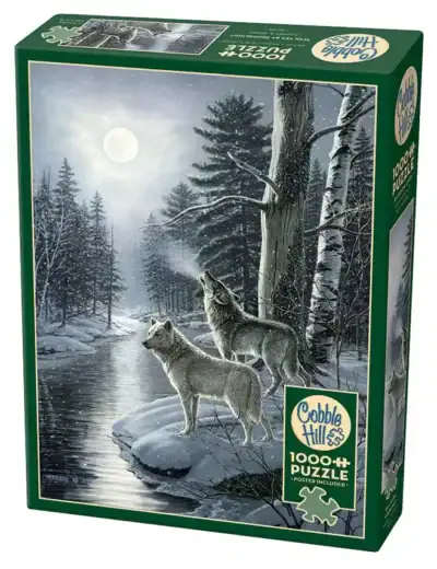Cobble Hill Wolves by Moonlight palapeli 1000 palaa susipalapeli