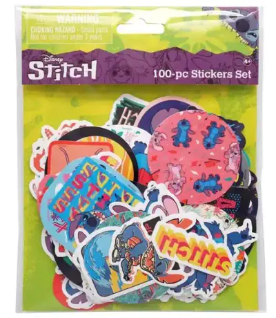 Lilo & Stitch tarrasetti sisältää 100 irrallista tarraa Disneyn suosituista Lilo & Stitch -hahmoista.
