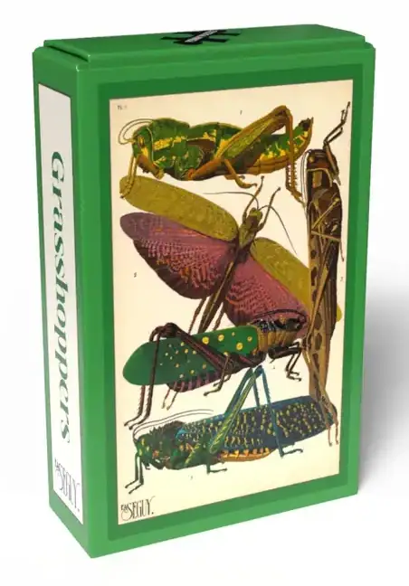 Grasshoppers Vintage palapeli 99 palaa on tanskalaisen Penny Puzzlen heinäsirkat aiheinen minipalapeli.