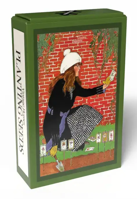Planting Seeds palapeli 99 palaa on tanskalaisen Penny Puzzlen minipalapeli, jossa nainen kylmää siemeniä kukkapenkkiin.