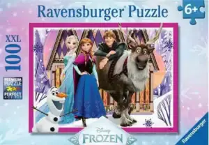 Ravensburger Disney Frozen palapeli 100 XXL palaa johdattaa lapsen Arendellen taianomaiseen maailmaan isot XXL palat