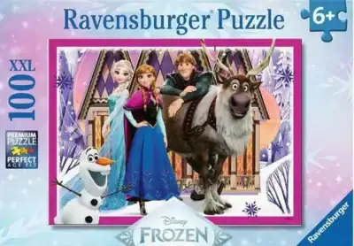 Ravensburger Disney Frozen palapeli 100 XXL palaa johdattaa lapsen Arendellen taianomaiseen maailmaan isot XXL palat
