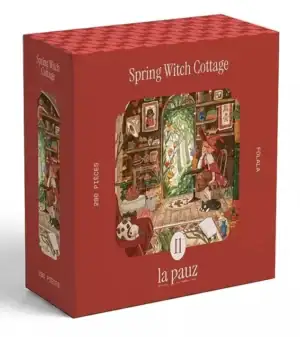 La Pauz Spring Witch Cottage palapeli 280 palaa, jossa vietetään kevätpäivää noitien mökissä.