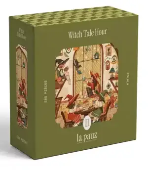 La Pauz Witch Tale Hour palapeli, jossa on 280 palaa, vieraillalan noitien salongissa.