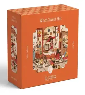 La Pauz Witch Sweet Hut palapeli, jossa on 280 palaa fantasia palapeli Hanna Wuorio