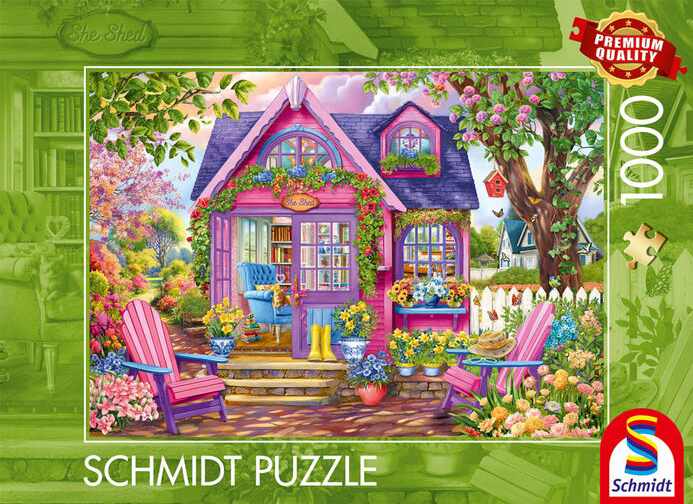 Schmidt Heartwarming Home palapeli 1000 palaa on suloinen talo- ja puutarhapalapeli,