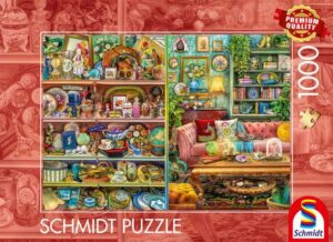 Schmidt Preloved Treasures, restyled palapeli 1000 palaa on Aimee Stewartin värikäs ja yksityiskohtainen palapeli