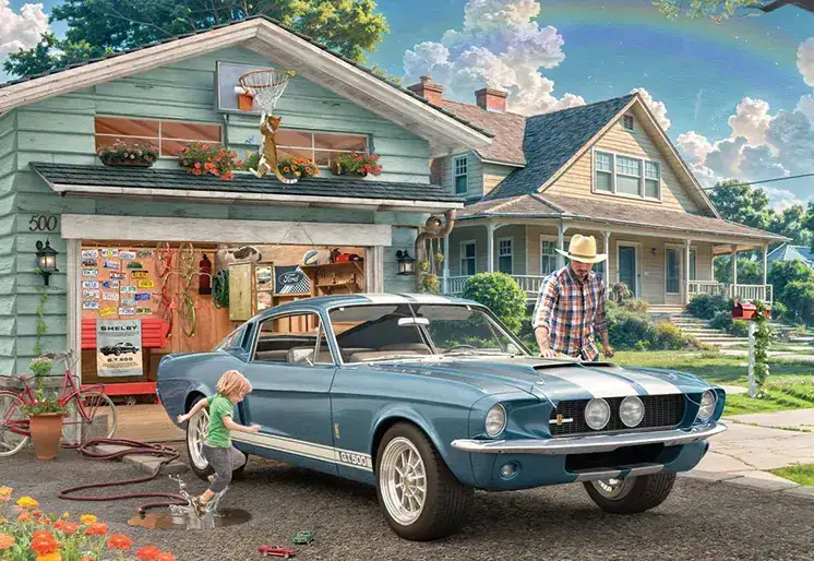 Eurographics 1967 Ford Mustang Shelby GT500 palapeli 550 palaa autopalapeli