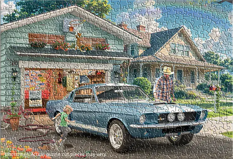 Eurographics 1967 Ford Mustang Shelby GT500 palapeli 550 palaa peltirasiassa - Image 3