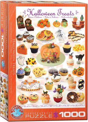 Eurographics Halloween Treats palapeli 1000 palaa halloween herkut palapeli