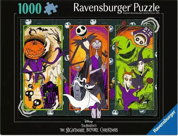 Ravensburger Nightmare Before Christmas palapeli 1000 palaa Tim Burton palapeli