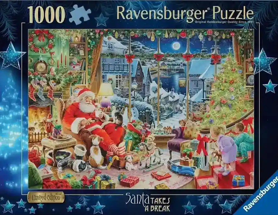 Ravensburger Christmas Limited Edition No. 30: Santa Takes a Break palapeli 1000 palaa