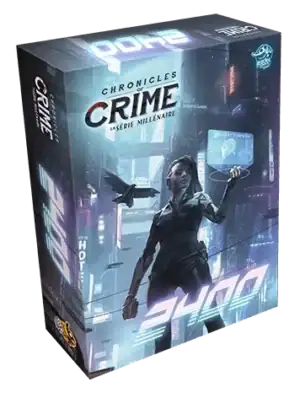 Chronicles of Crime: Millennium 2400 lautapeli on futuristinen rikosmysteeri.
