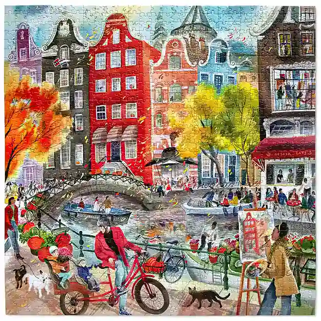 eeBoo Artists in Amsterdam palapeli 1000 palaa - Image 2
