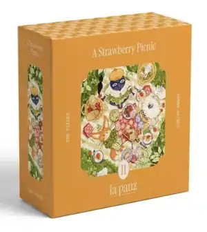 La Pauz A Strawberry Picnic palapeli, jossa on 280 palaa. Kuvitus Hanna Wuorio