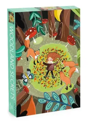 Olleo Woodland Secrets palapeli 500 palaa, kuvitus FNY