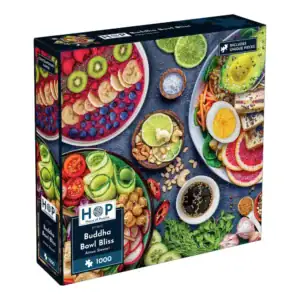 House of Puzzles Buddha Bowl Bliss palapeli 1000 palaa kuvitus Aimee Stewart