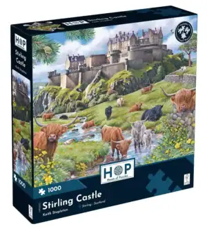 House of Puzzles Stirling Castle palapeli 1000 palaa linna ja nautaeläimet palapeli