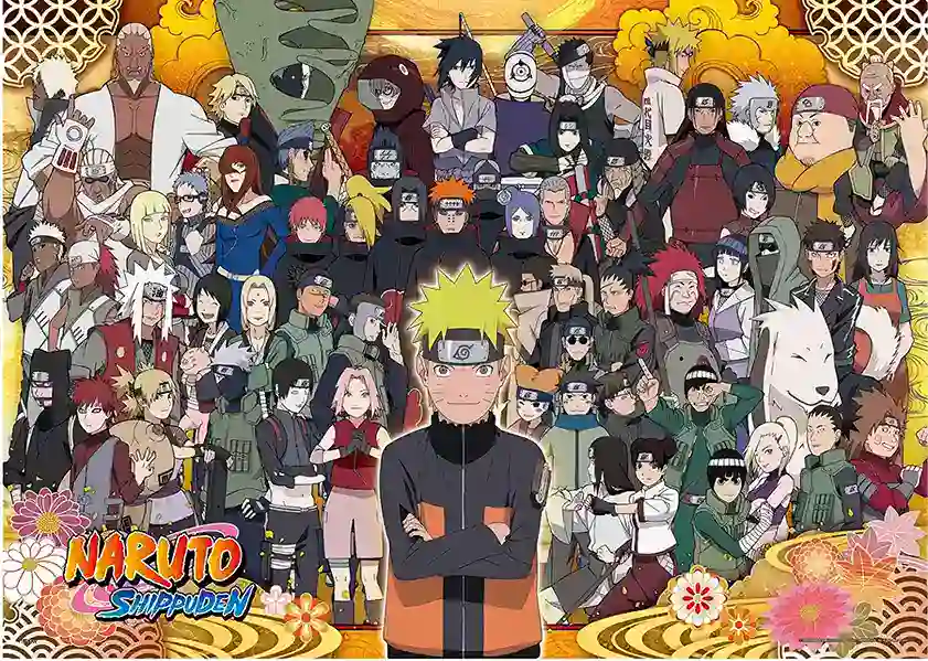 Naruto Shippuden palapeli 2000 palaa pienillä paloilla