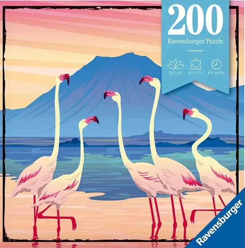 Ravensburger Tanzania palapeli 200 palaa flamingot palapeli