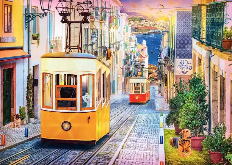 Trefl Holiday in Portugal palapeli 1000 palaa portugali palapeli aikuisille