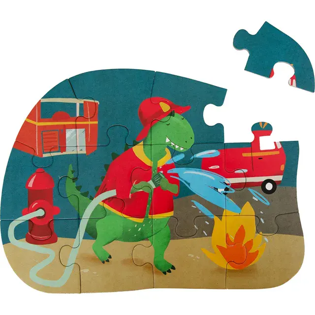 Trixie Fireman Mr. Dino muotopalapeli 12 palaa - Image 2