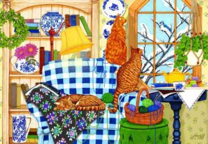 Alipson Cozy Winter Cats palapeli 1000 palaa kissapalapeli